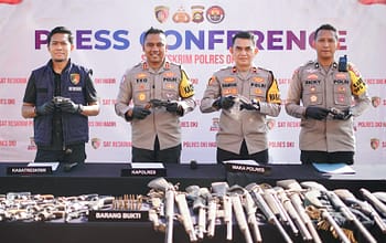 77 Senjata Api Rakitan Diserahkan Warga, Polres OKI Amankan 3 Pelaku di Pekan Pertama Ops Senpi Musi 2026