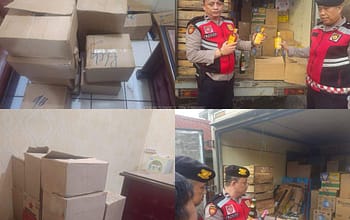 Tekan Angka Kriminalitas, Sat Sabhara Polrestabes Palembang Amankan Ratusan Botol Miras Ilegal