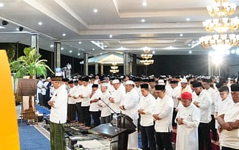 Kapolda Sumsel Hadiri Pembukaan Pengajian Ramadhan 1447 H di Griya Agung