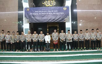 Di Malam Nuzulul Qur’an, Wakapolda Sumsel Ingatkan Integritas Aparat