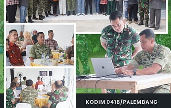 Dandim 0418/Palembang Hadiri Vicon Bersama Wakil Panglima TNI di KDKMP Talang Jambe