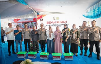 Polda Sumsel Hadir untuk Rakyat, 37 Rumah Warga Diperbaiki Secara Serentak