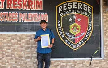 Diduga pembunuhan karakter & selalu di dzolimi dengan fitnah, Sumin buat Laporan Ke Polrestabes Palembang