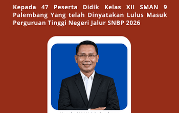 Siswa SMA Negeri 9 Palembang Ukir Prestasi, 47 Peserta Didik Lolos PTN Melalui Jalur SNBP 2026