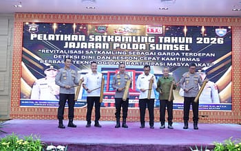 Buka Pelatihan Satkamling 2026, Kapolda Sumsel Tekankan Gotong Royong dan Pemanfaatan Teknologi