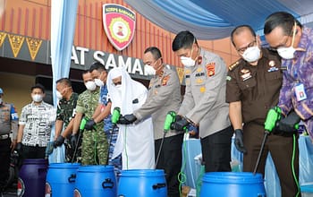 Berantas Sindikat Narkoba, Polda Sumsel Musnahkan Barang Bukti Tiga Pengungkapan Besar di Palembang dan OKI