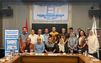 Resmi Dilantik Melalui PAW, Zewwy Salim Pimpin DPD APINDO Sumatera Selatan Hingga 2027