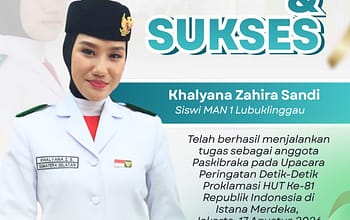 Sukses Bertugas di Istana Merdeka, Kakanwil Kemenag Sumsel Bangga atas Capaian Khalyana Zahira Sandi Siswi MAN 1 Lubuklinggau