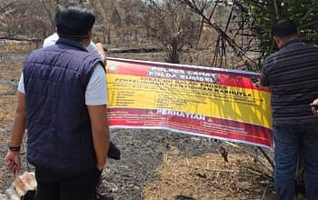 Empat Kasus Karhutla Ditangani Polres Lahat, Polisi Dalami Kebakaran Bukit Jempol