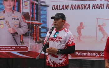 Wakapolda Sumsel Pimpin Gebyar Kemerdekaan, Warga Nikmati Senam, Lomba hingga Cek Kesehatan Gratis