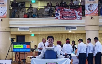 Siswa SMAN 5 Palembang Harumkan Nama Sumsel di Batam International Taekwondo Championship 2026