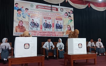Wujudkan Pelajar Berintegritas, SMK N 3 Palembang Sukses Gelar Pemilu OSIS Berbasis Praktik Demokrasi