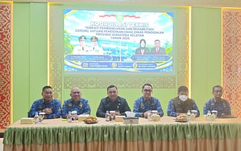 Disdik Sumsel Gelar Rapat Koordinasi Teknis Pembangunan dan Rehabilitasi Gedung SMA Tahun 2026