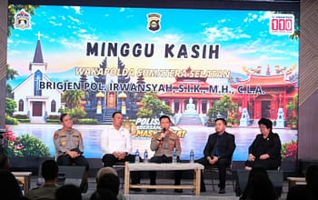 Minggu Kasih Polda Sumsel, Perkuat Sinergi Lintas Agama untuk Menjaga Kamtibmas